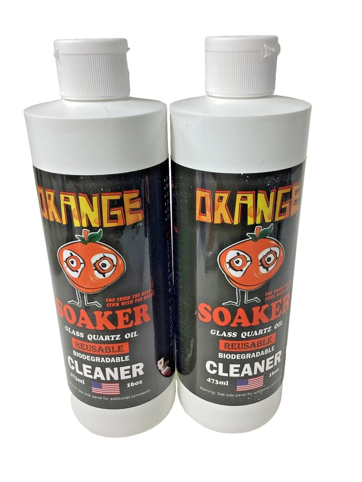 Orange Chronic Glass Bong Soaker Cleaner 16oz Pack of 2 Bottles