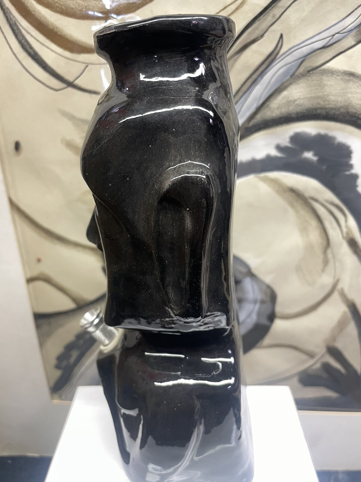 Org Tiki Man Black Bong Tok-Rite Rare Vtg Collectable Unused