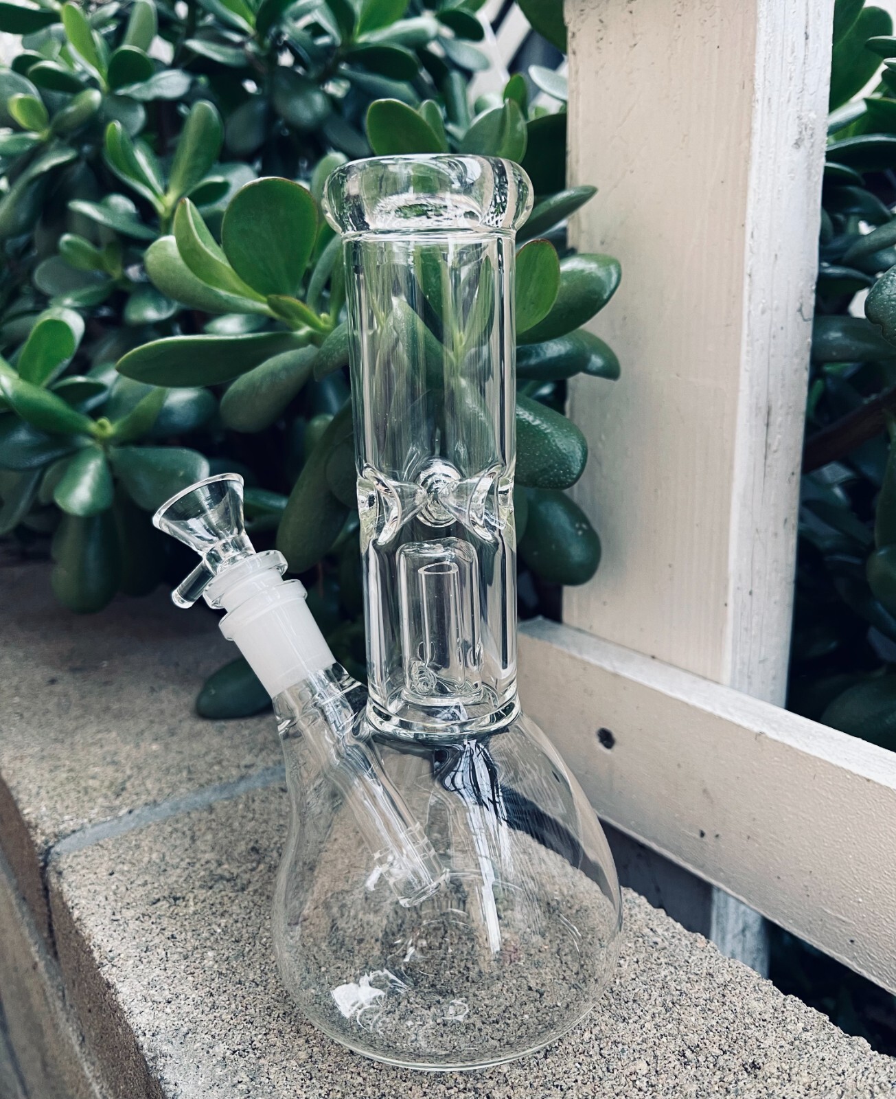 Premium Quality 9&Prime; Inch Clear Glass Hookah Water Pipe Bong with 14mm Bowl