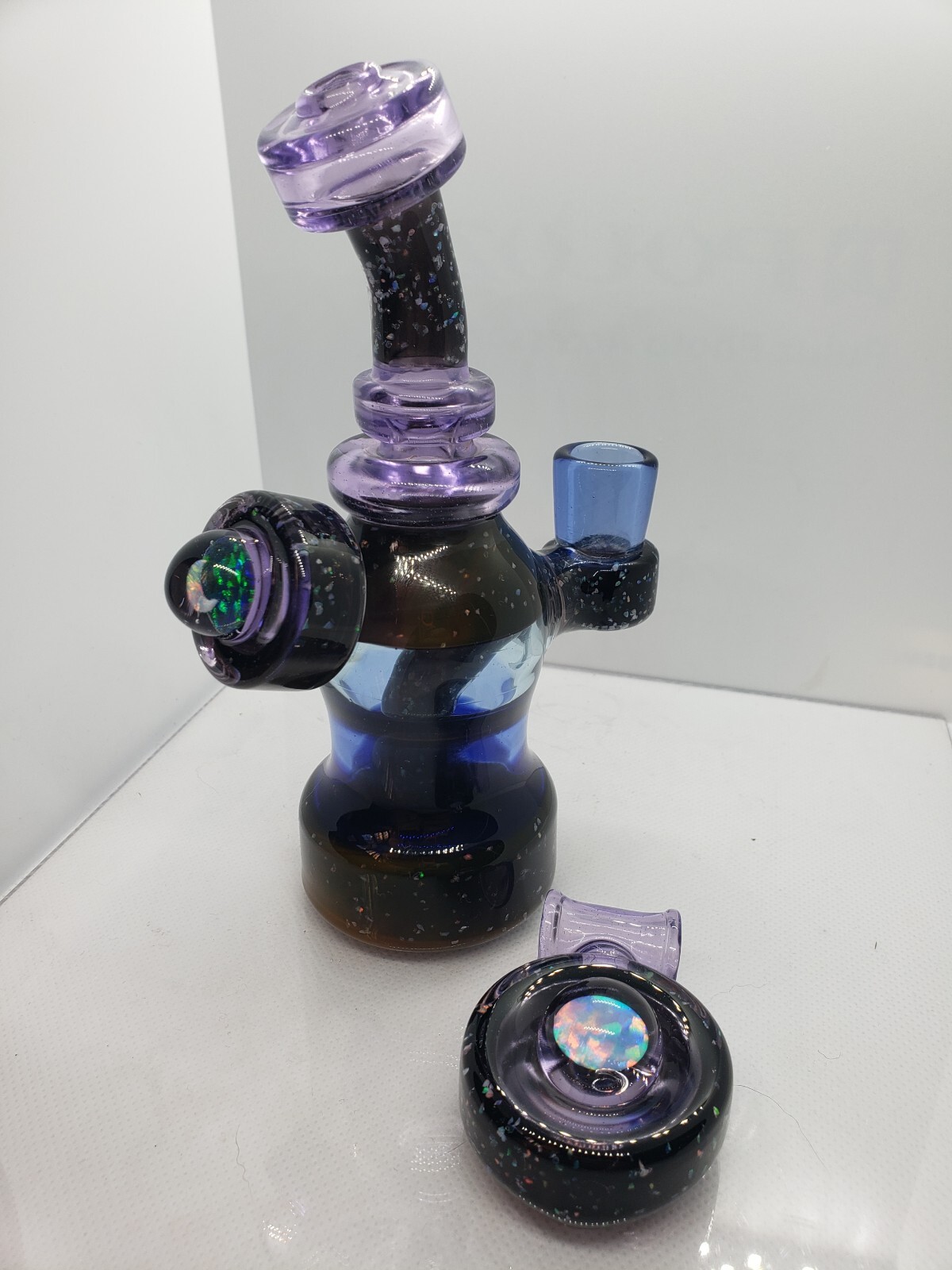 Derek Boro Boy #19 Wonder Tube Glass Water Pipe + #1 Space Coin Pendant 😍🔥