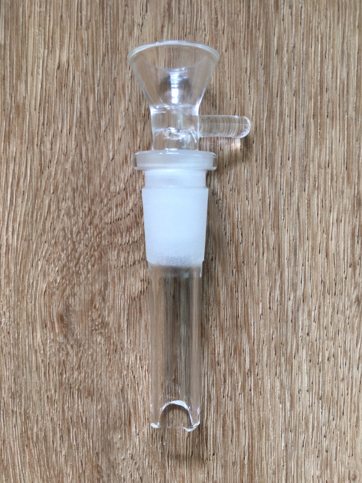 Broken 4 Inch Glass Downstem 14mm Female + Glass Bowl 14mm Male