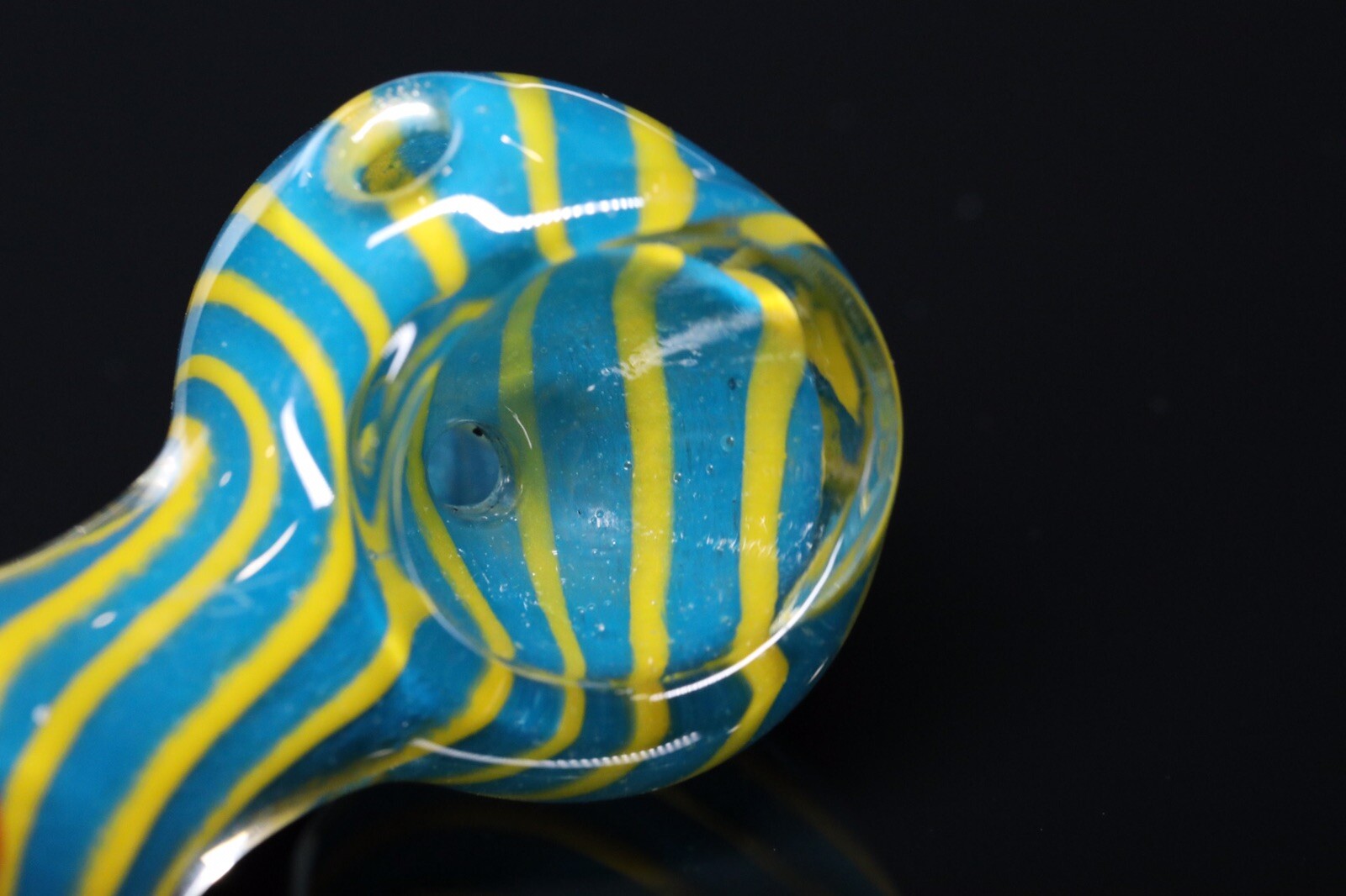 MINI HITTER TOBACCO SMOKING BLOWN GLASS 3” HAND PIPA HEAVY HERB POCKET USA BOWL