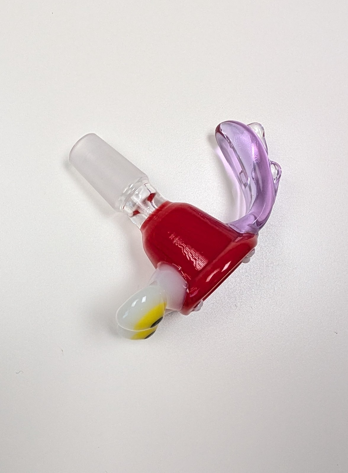 14mm Cherry Cosmic Goop Premium Quality Glass Bowl Slide Bong Water Pipe Hookah