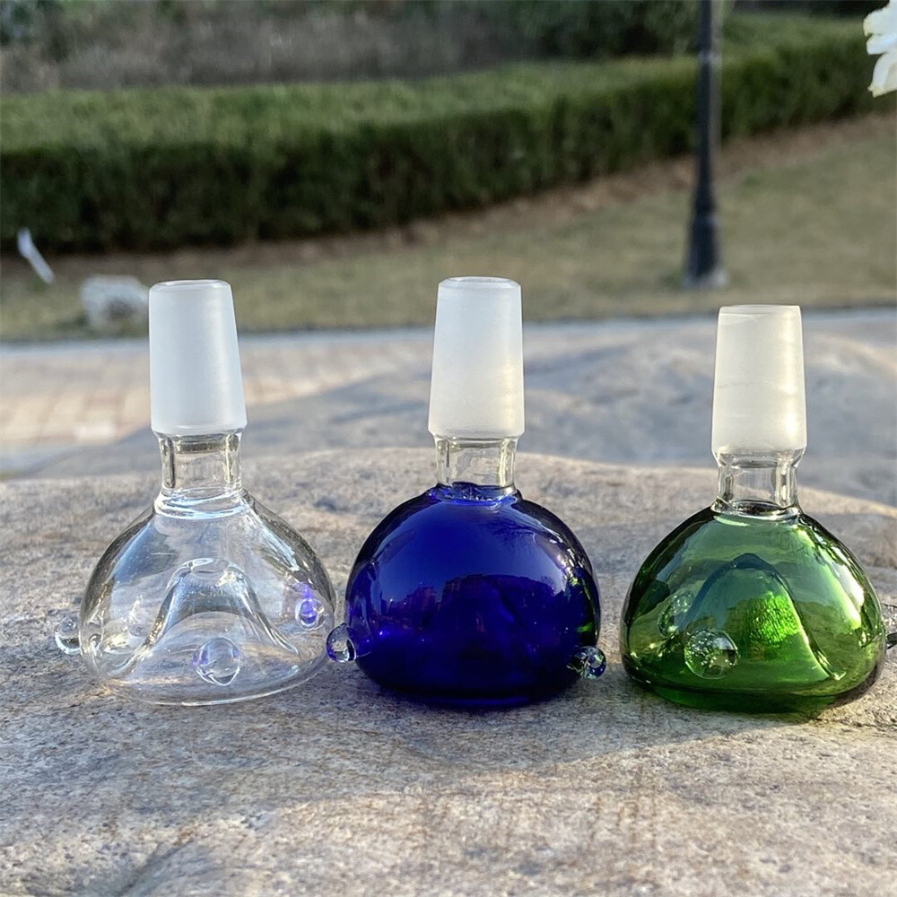 2pcs 14mm Male Glass Tobacco Bowl Big Sphere Shape Bowl for Smoking Pipe Bong