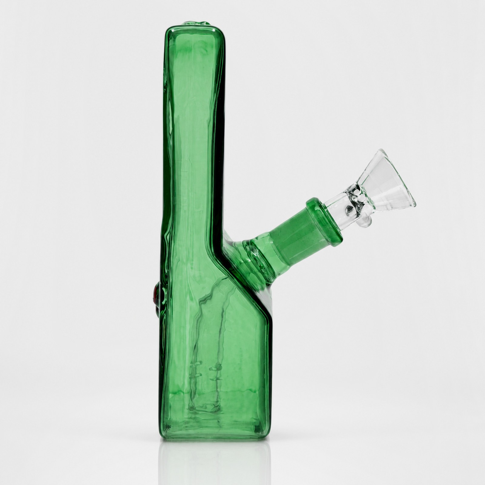 6&Prime; Green Retro Handheld Game Console Glass Bong Water Pipe Smoking Tobacco Bowl
