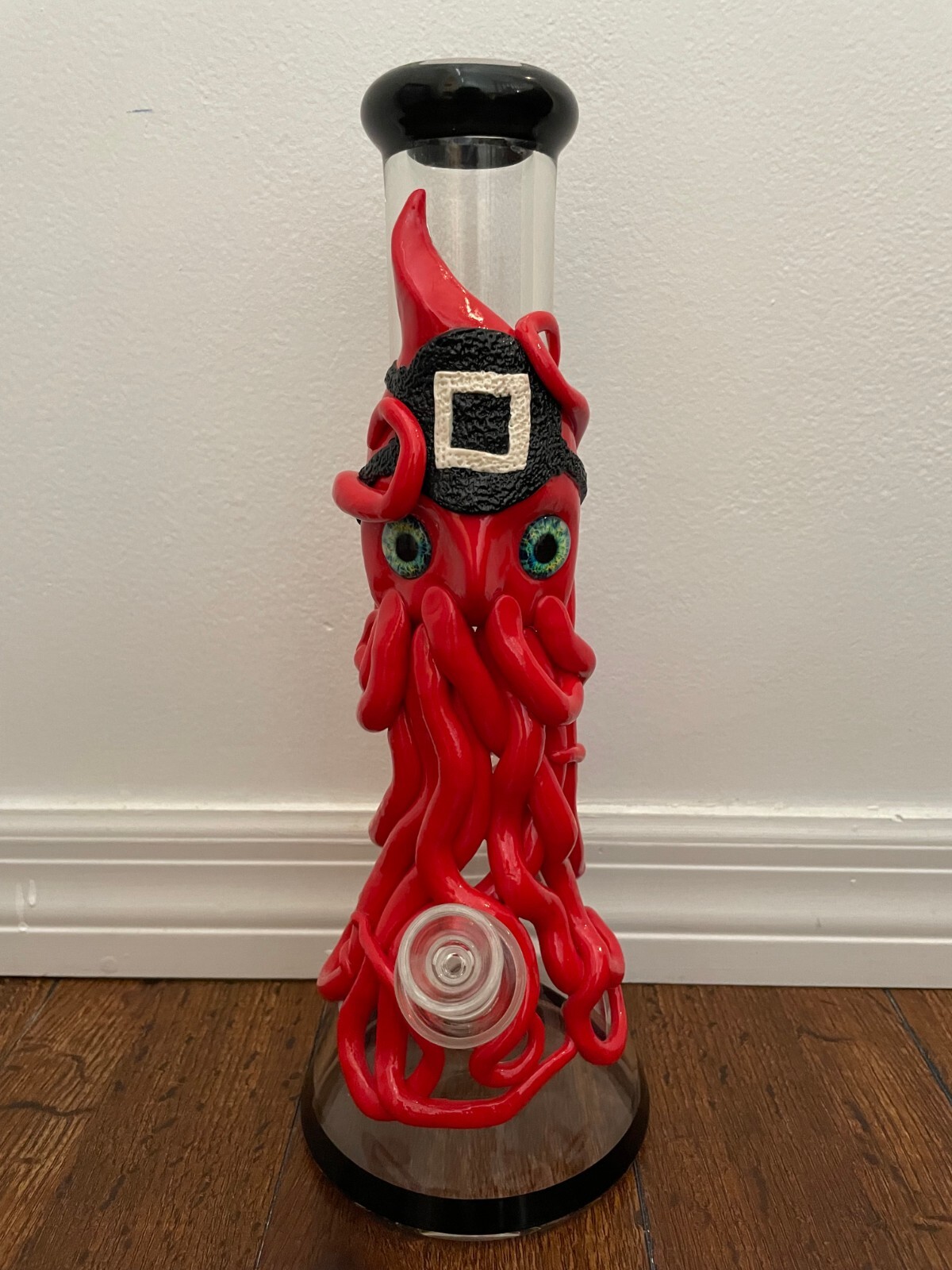 14&Prime; Premium Glass Water Pipe Art Beaker Bottom Squid Game Squid 14mm