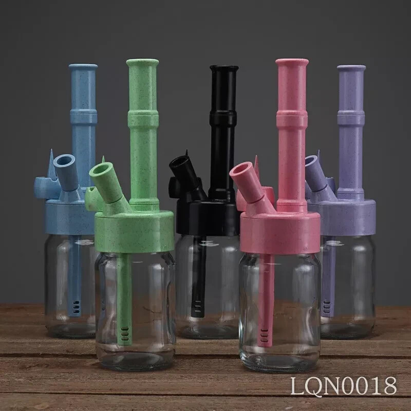 TRAVEL BONG WATER SMOKING PIPE BOTTLE (BIODEGRADABLE) 16*7.8*7.8cm