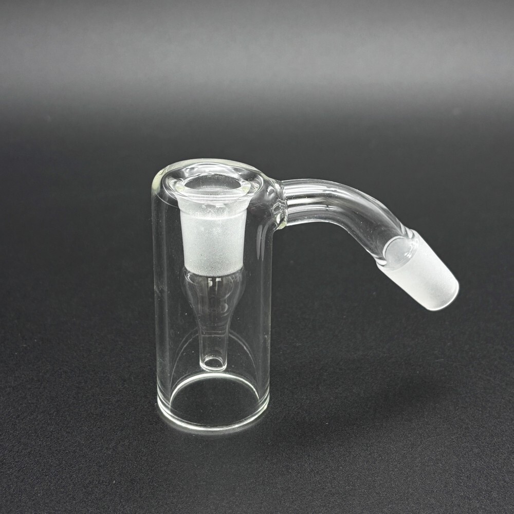 MINI 14mm 45° Glass Ash Catcher Silicone Container for Bong Hookah Water Pipe