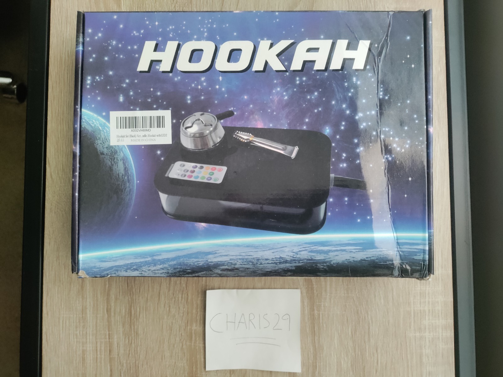 Modern Acrylic Hookah Set with Diffuser RGB (MISSING REMOTE & AIR VALVE GROMMET)