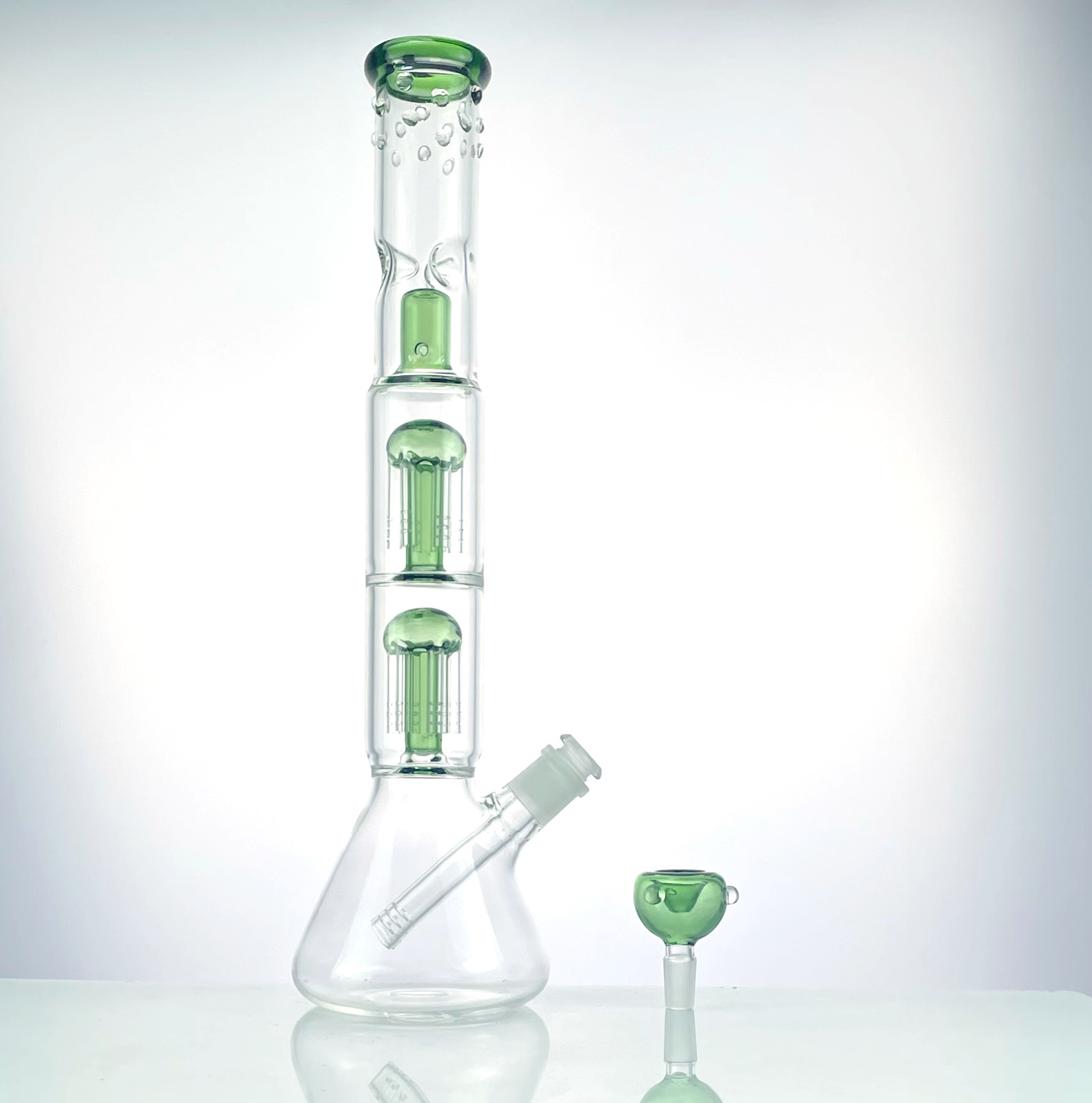 16 Glass Bong Glass Water Bongs Bowl Tornado Percolate Pipe Hookahs 14mm Bowl