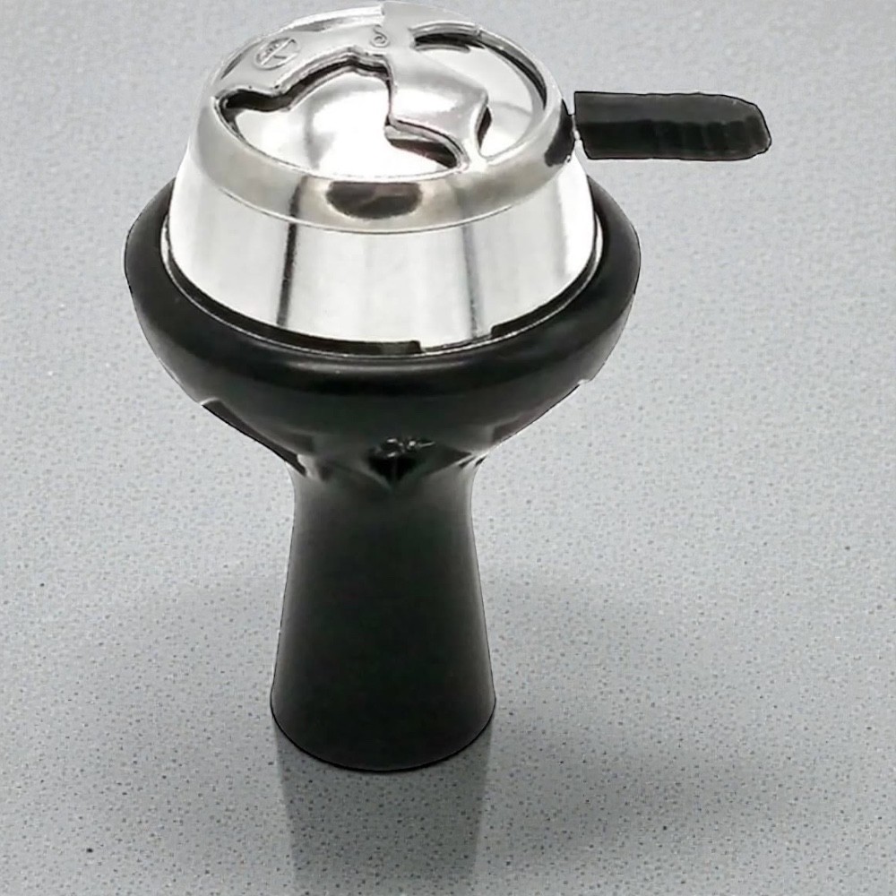 Hookah Bowl Silicone Glass Set w/ Charcoal Heat Management System