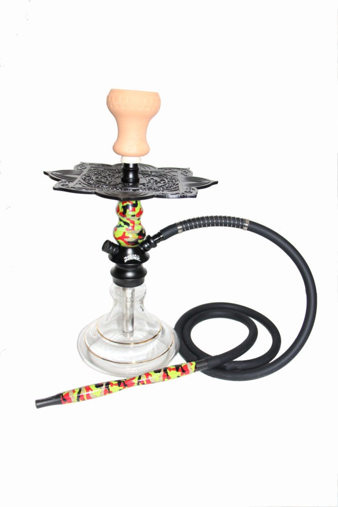 BOLD™ hookah – complete set with a silicone hose, clay bowl, clamps/ Military