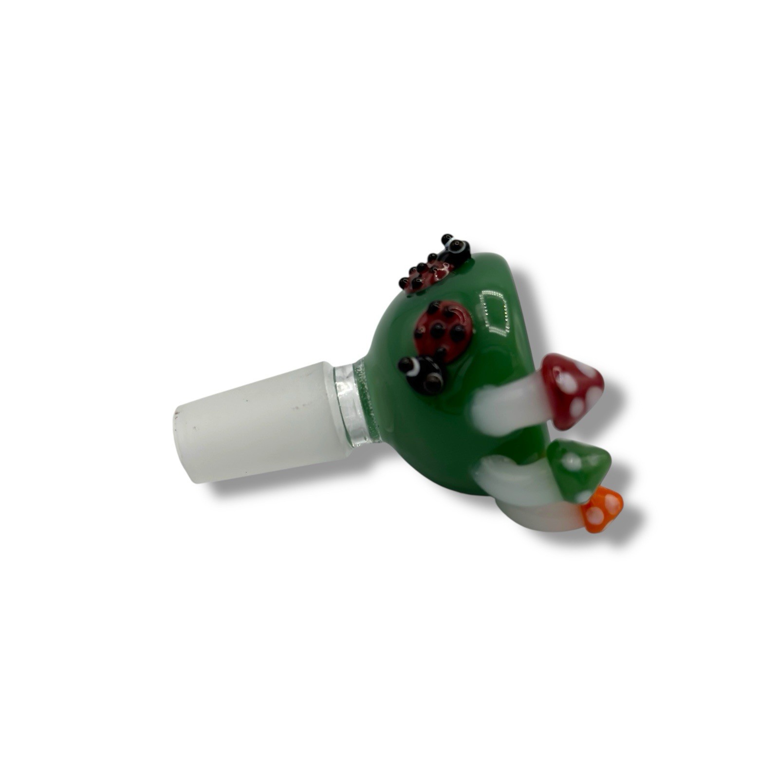 14mm Green Glass Bowl Piece Slide For Water Pipes – « Summertime Vibes »