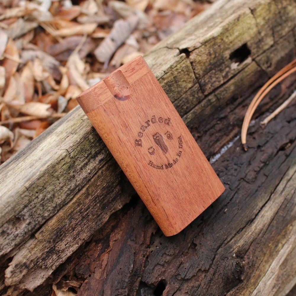 Bearded Classic Wood Dugout | One Hitter Wooden Smoking Accessories Dugouts Raw