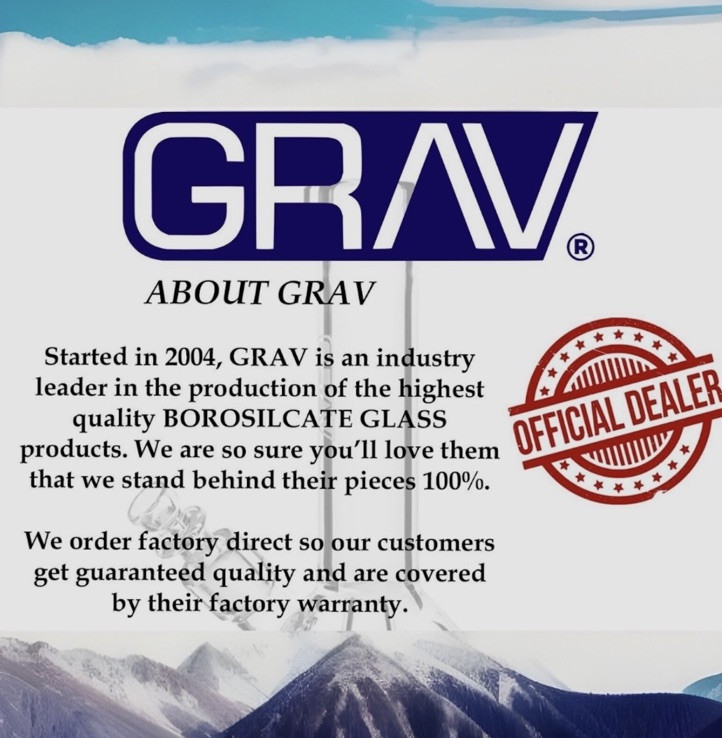 Grav® Coffee Cup Mug BUBBLER, Water Pipe,Borosilicate Glass, Authorized Dealer,P