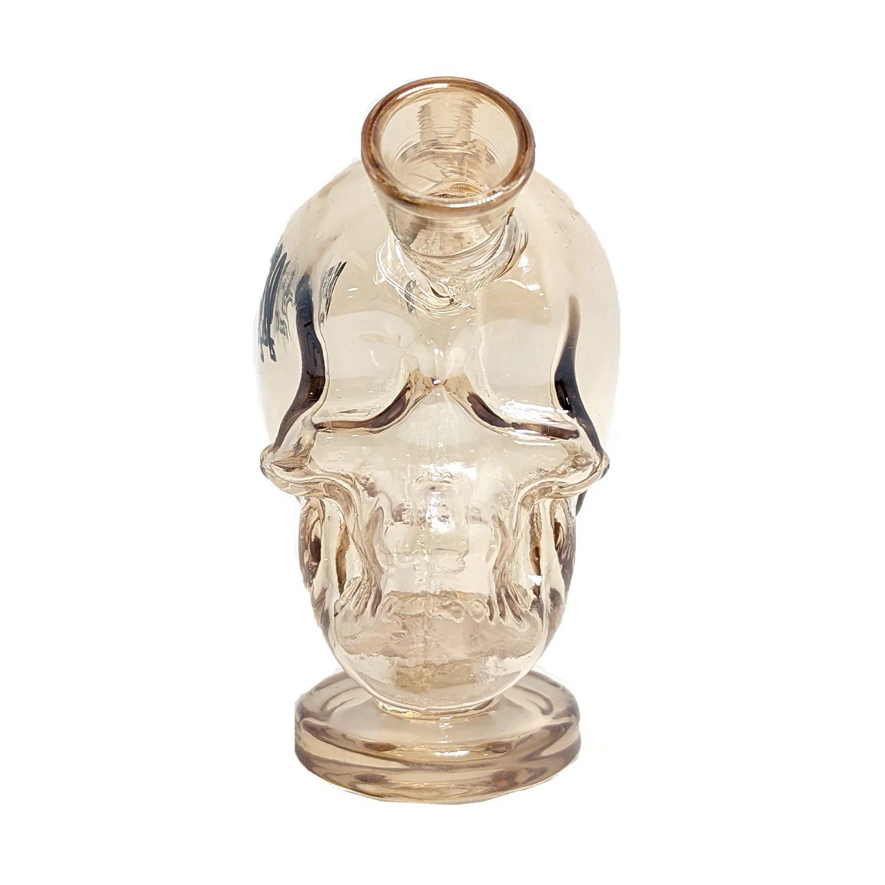 Death Row Records Skull Blunt Bubbler Glass Water Pipe Bong Mini Handheld Hookah
