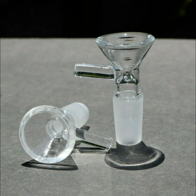 5PCS x14mm Male Clear Glass Bowl