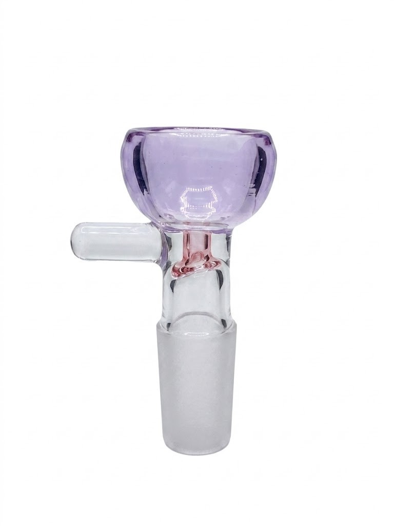 10&Prime; Purple Glass Water Pipe Recycler Bong 14mm Bowl Thick Smoking Pipes Hookah