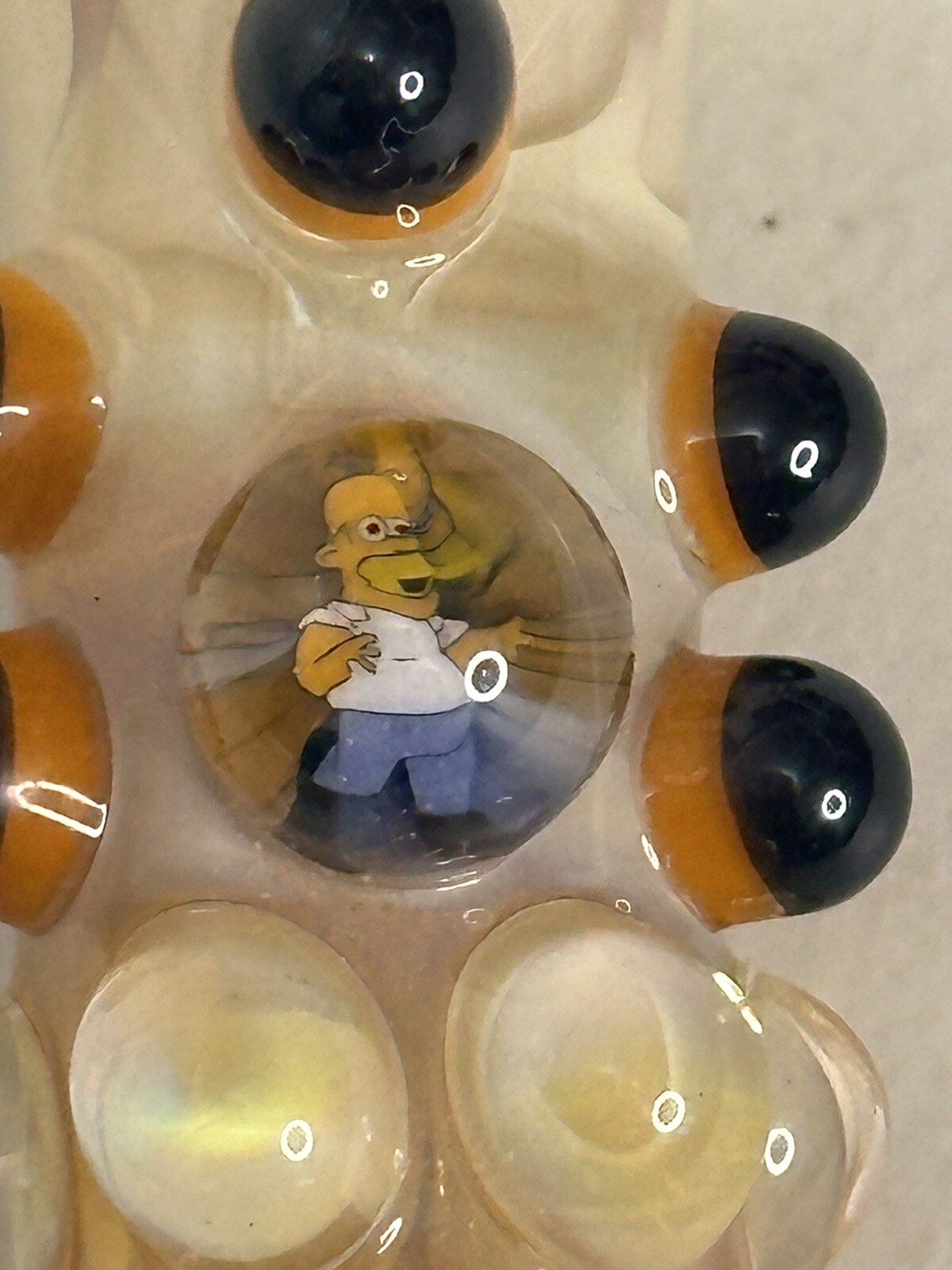 Vintage 3 1/2” The Simpsons Homer Glass Chillum Bowl Hand Pipe Millie *RARE*