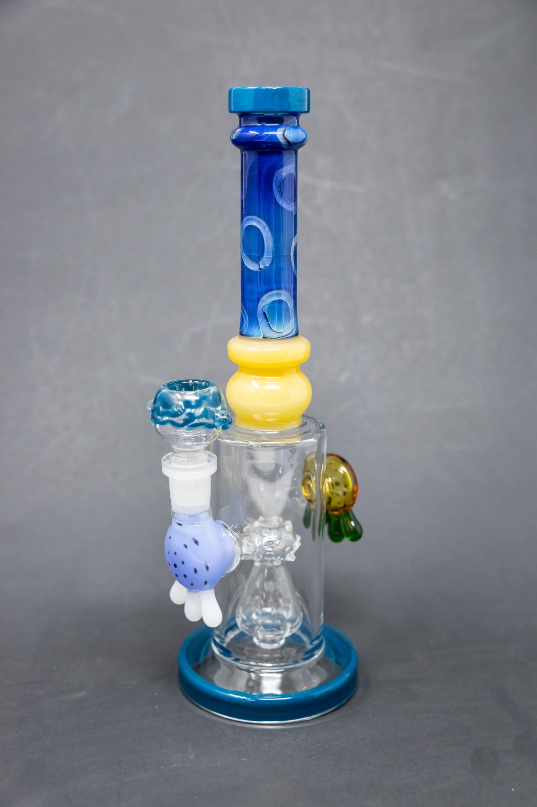 Hookah Water Pipe Glass 10&Prime; Assorted Drip Bong – 14mm Bowl Fast Shipping