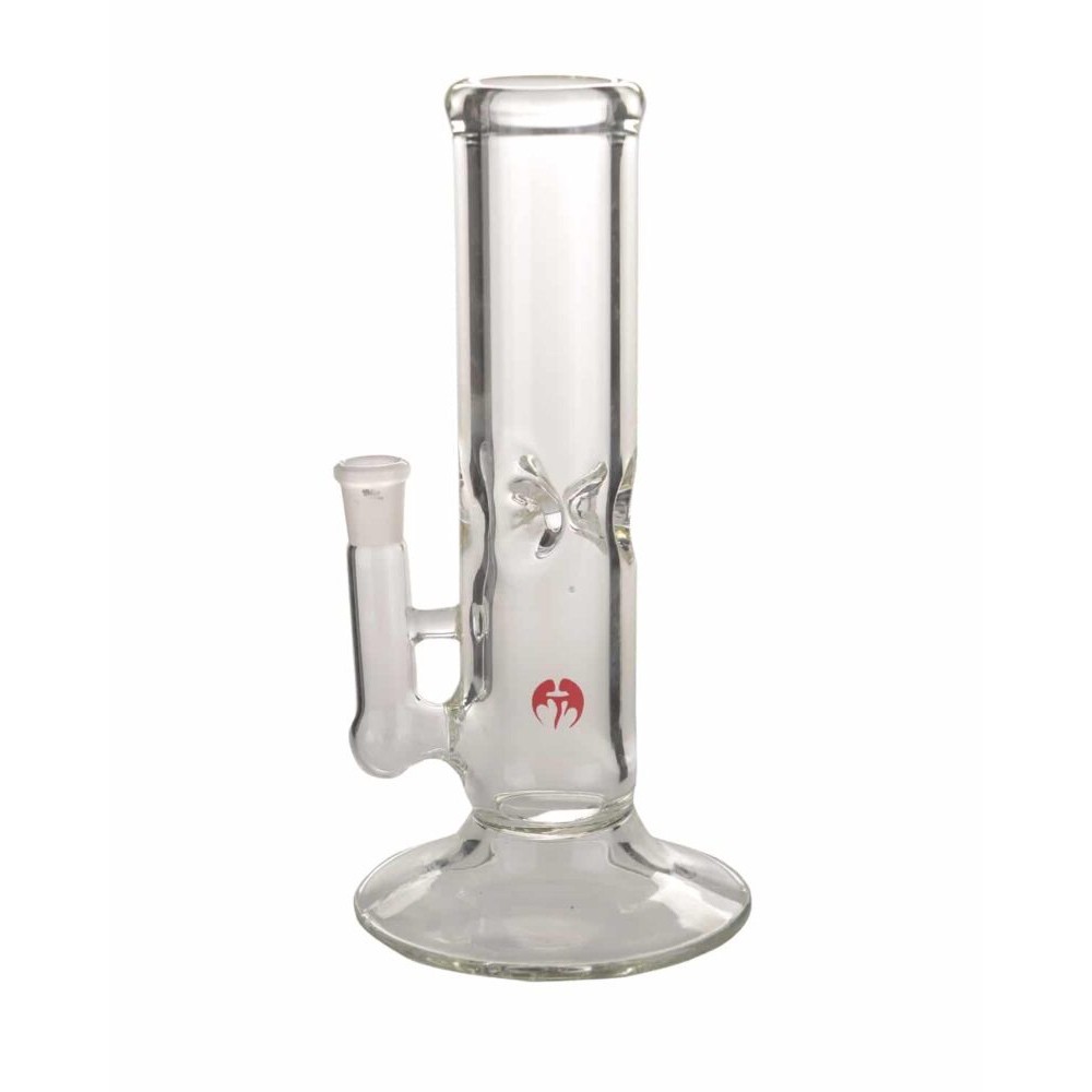 Torched Glass Waterpipe 8in 38mm Straight W/90