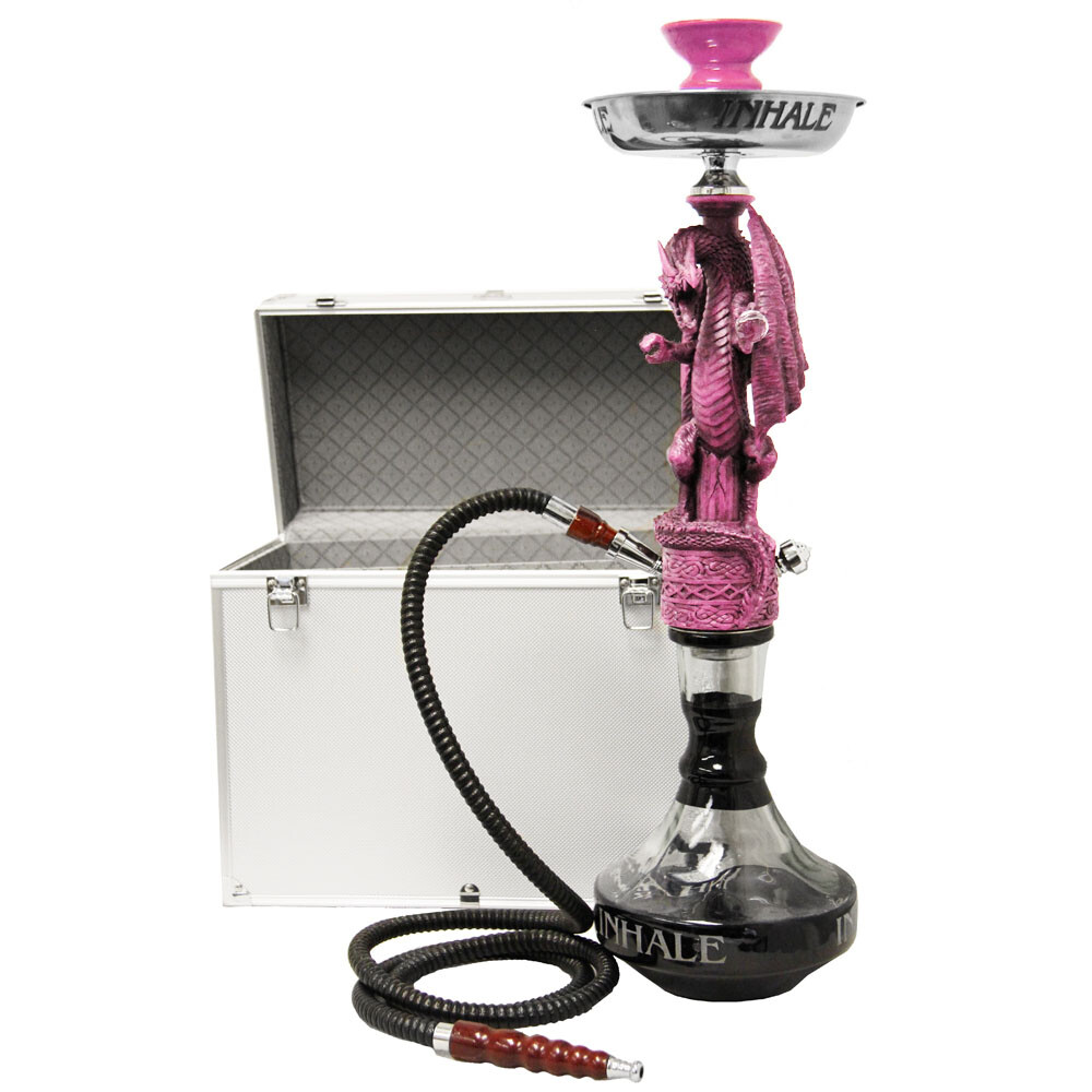 inhale Dragon Warrior Hookah – 1 Hose, pink