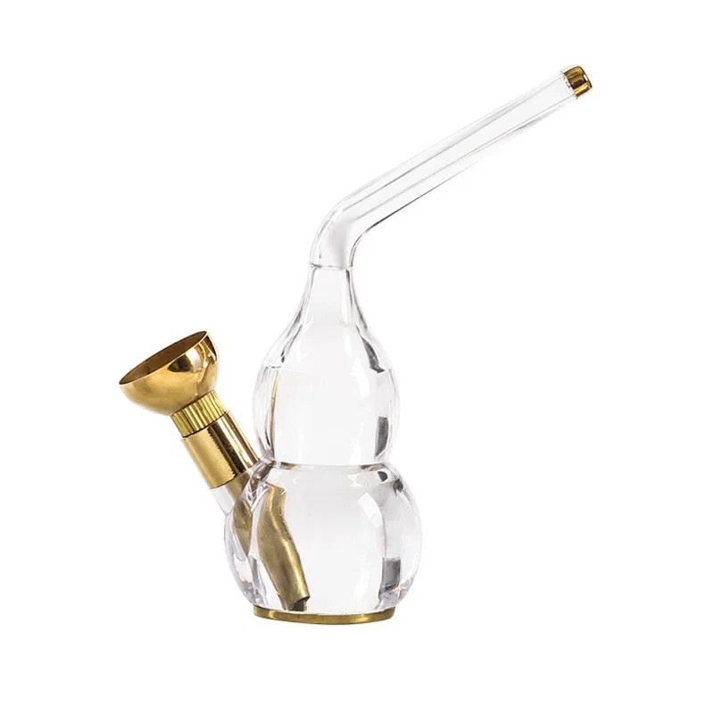 Cleanable Metal Acrylic Tobacco Pipe with Tar Filtration for 8mm & 6mm Cigarette