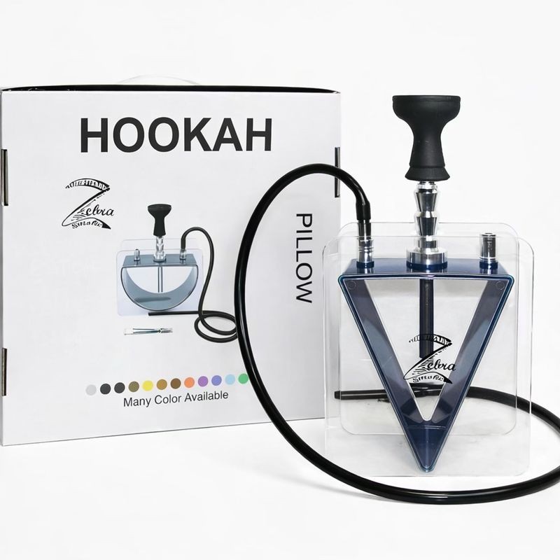 ZEBRA 13&Prime; Fountain Hookah – 1 Hose | Silicone Hose & Bowl | FREE Shipping