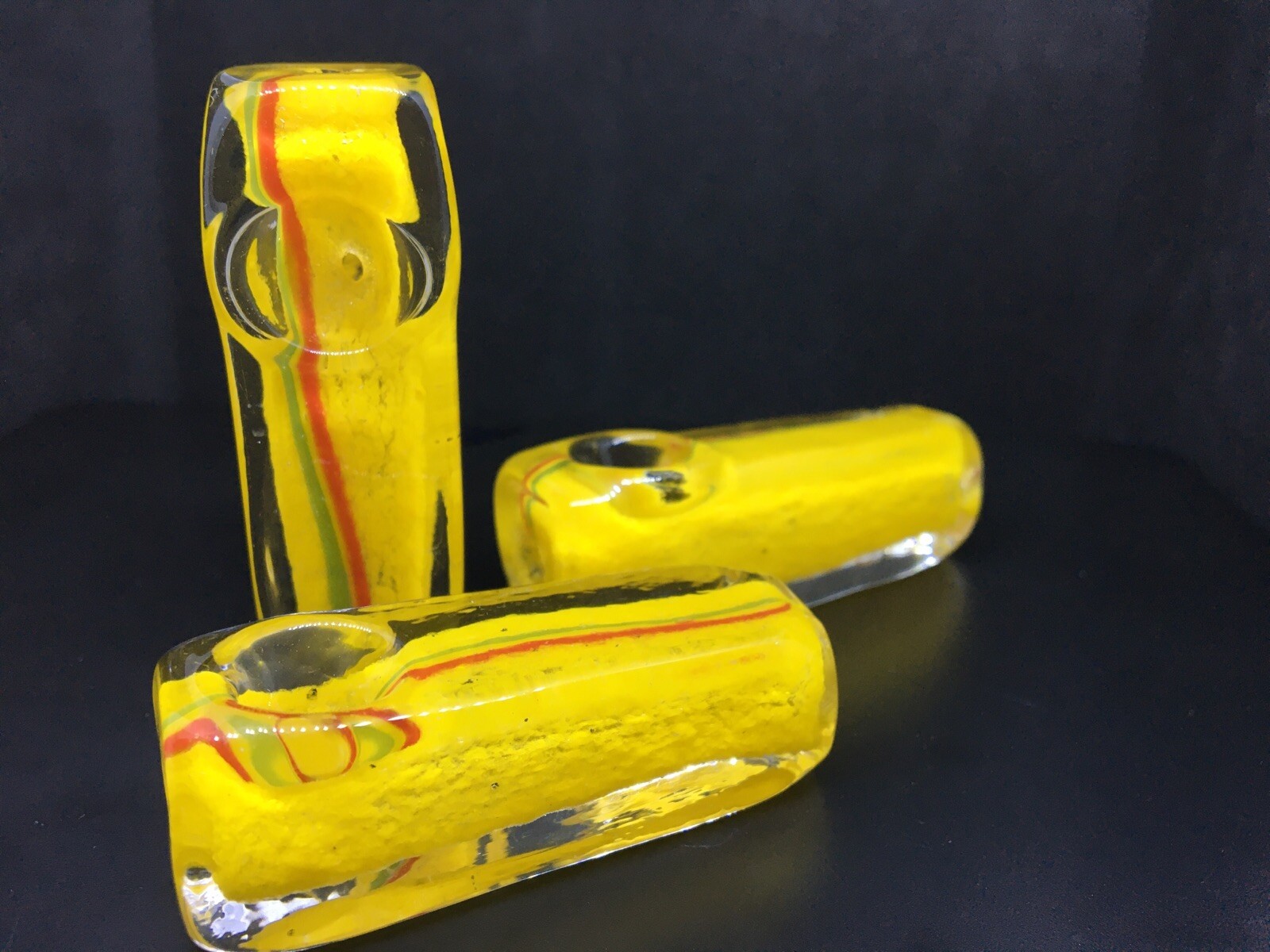 3” HITTER CUBE MINI POCKET HAND PIPE BOWL BLOCK XC20Y OG 1 USA HEAVY BLOWN GLASS
