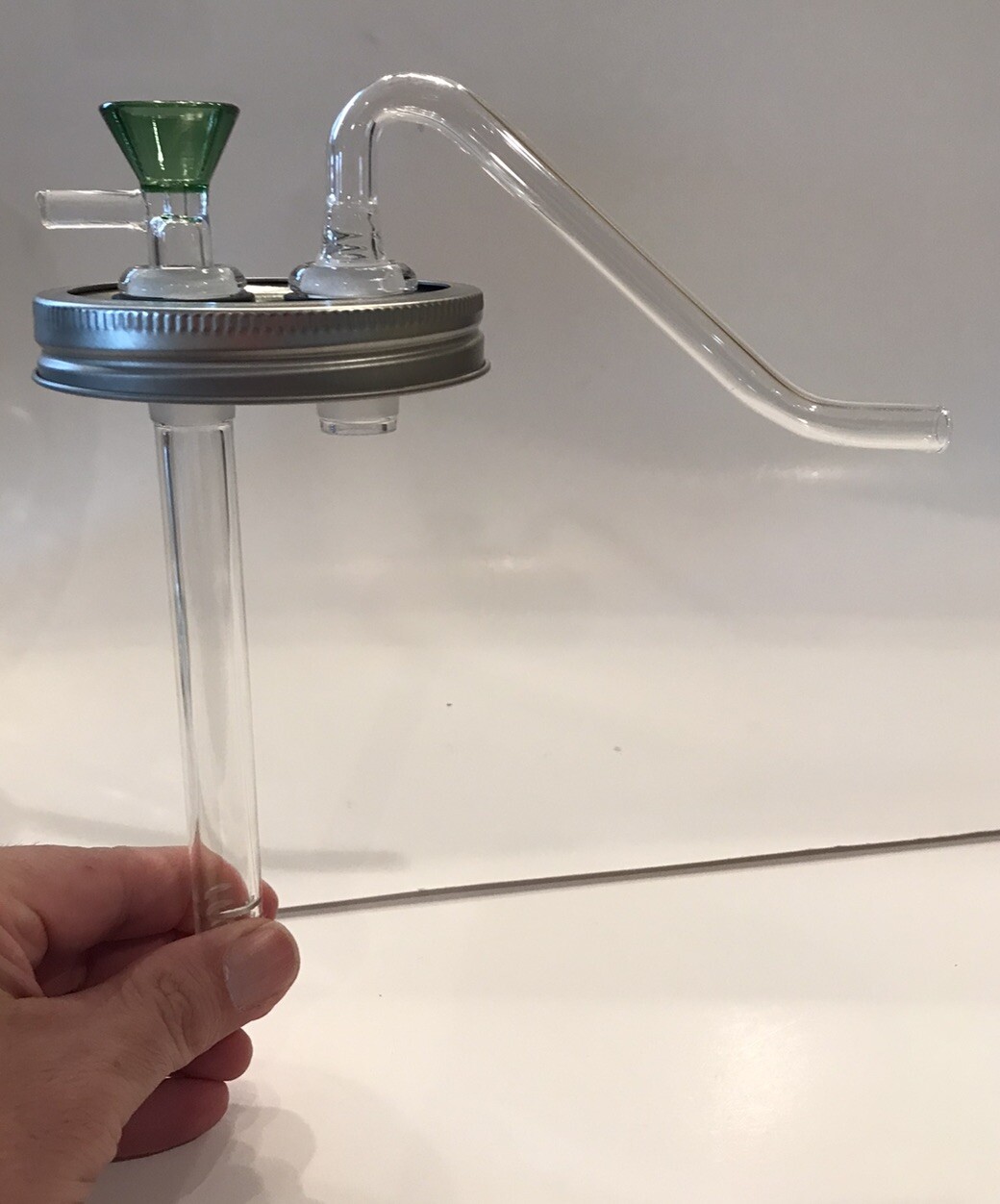 DIY Mason Jar Bong Kit 14mm WideMouth Everything But Jar 32oz J-hook Mouthpiece