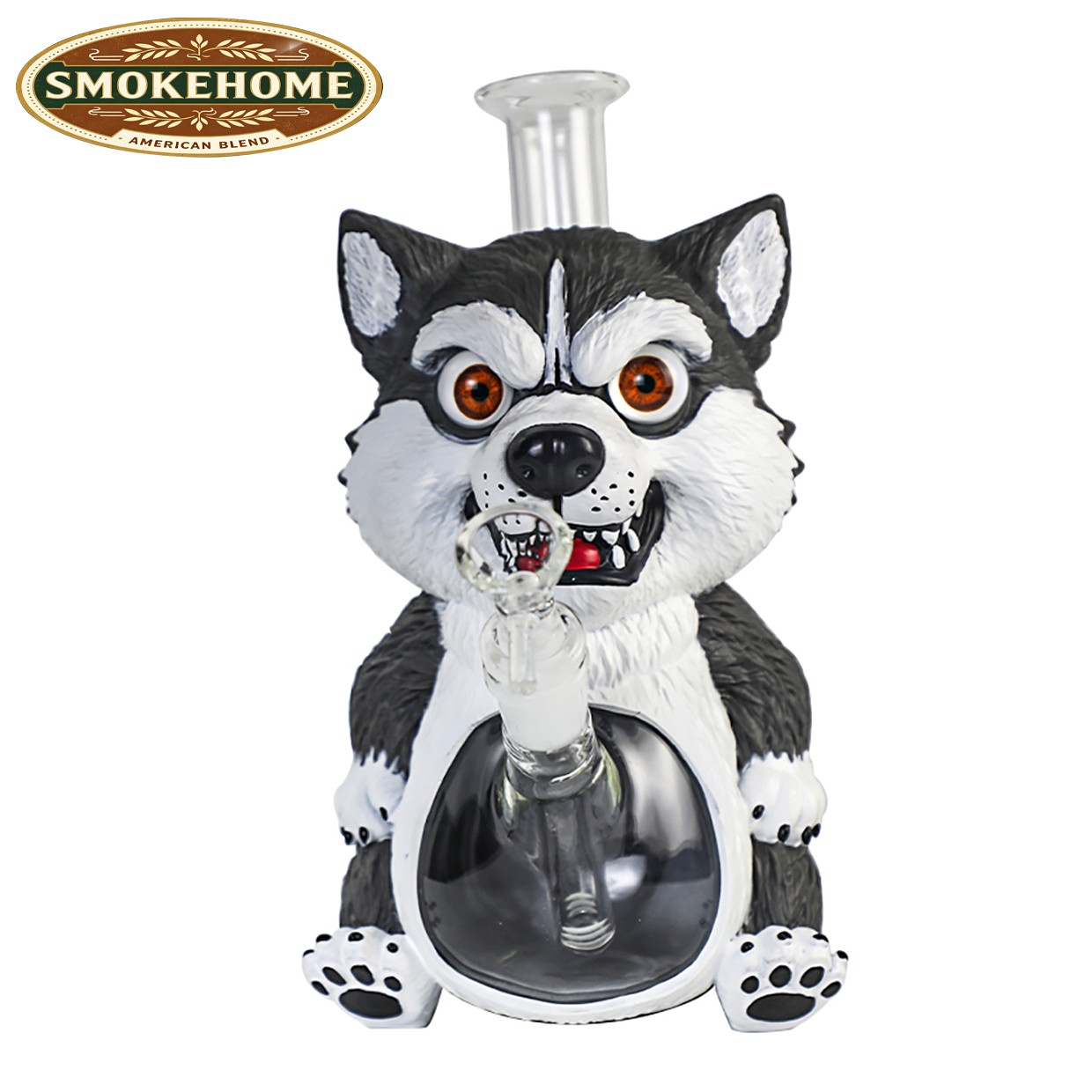 Husky 9 » Glass Bongs and Water pipes Tobacco Smoking Bubbler Hookah w/14mm bowl
