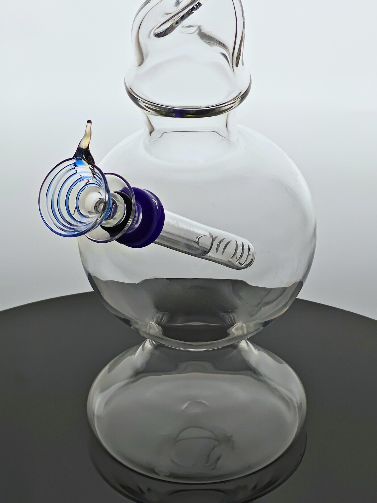 PHOENIX RISING 12&Prime; Bong, Helical Diffuser Neck, Dome Base – Proudly Made in USA