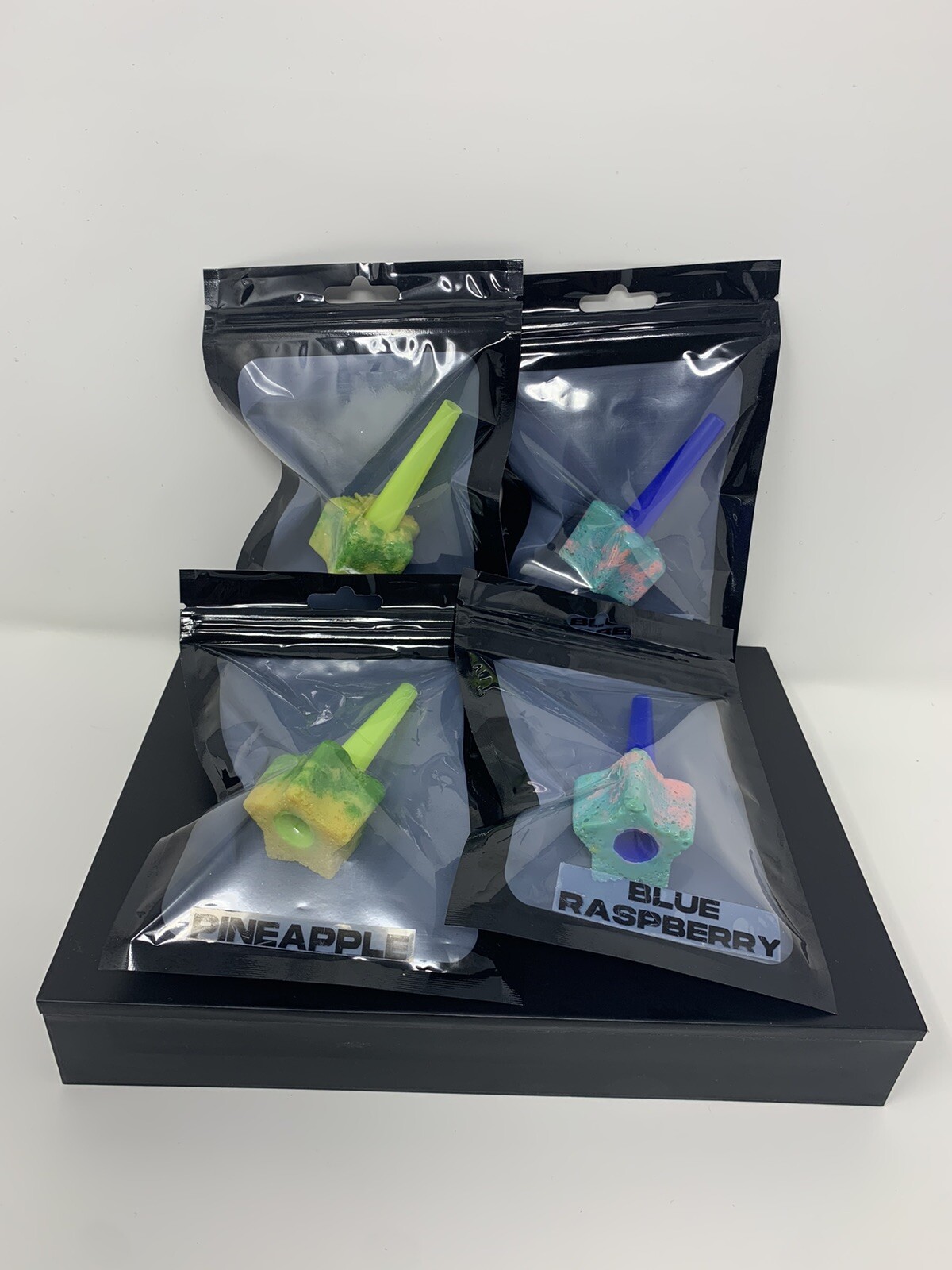  4 Star Shape Pineapple and Blue Raspberry Candy Hookah Tip 