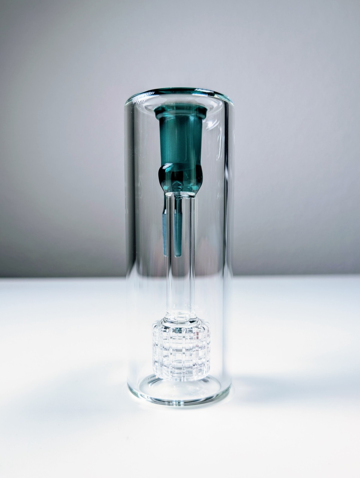 14mm 90° Teal Matrix Perc Ash Catcher Premium Tobacco Water Pipe Bong Bubbler