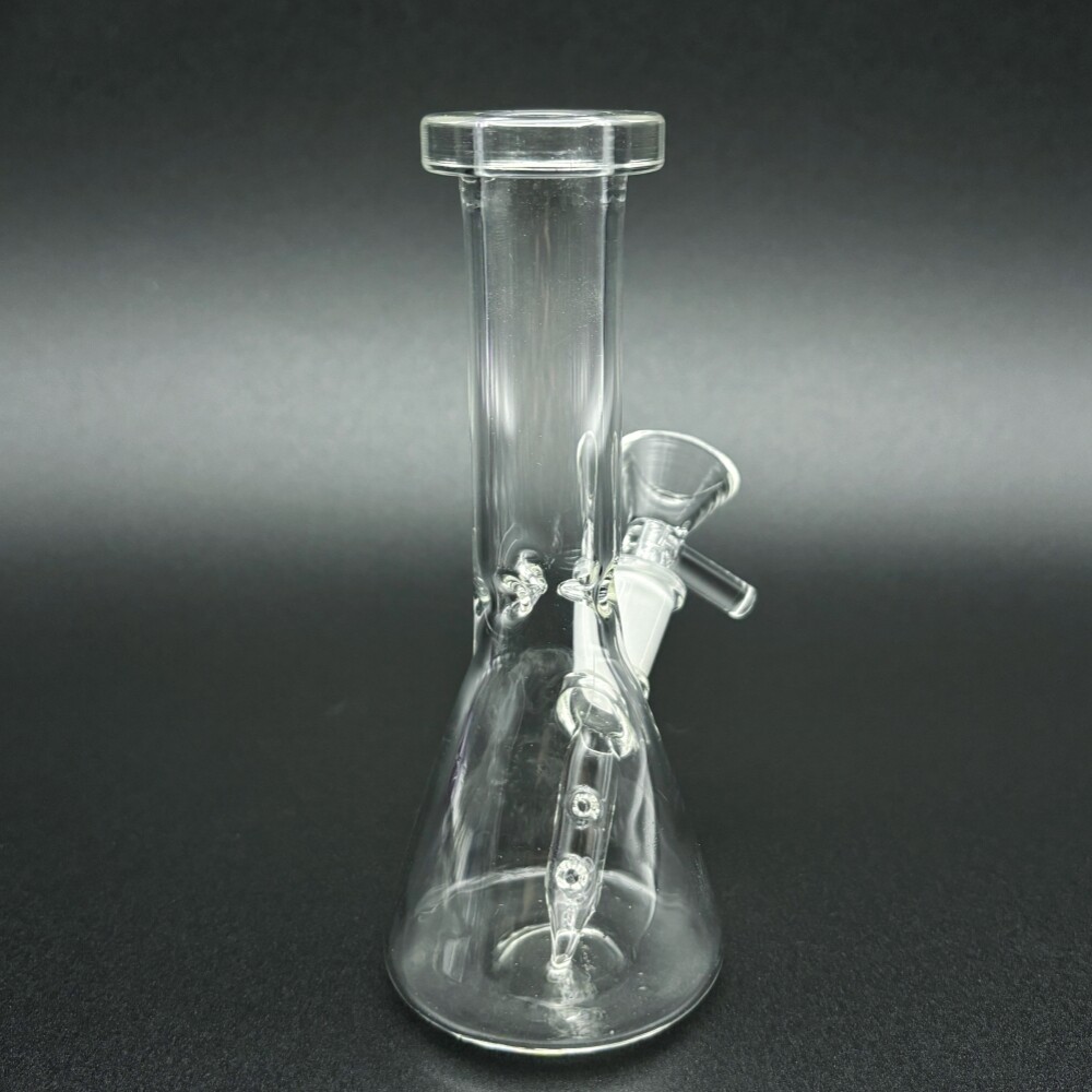 Clear 5&Prime; Inline Glass Bong Hookah Bubbler Water Pipe Smoking Percolator Beaker