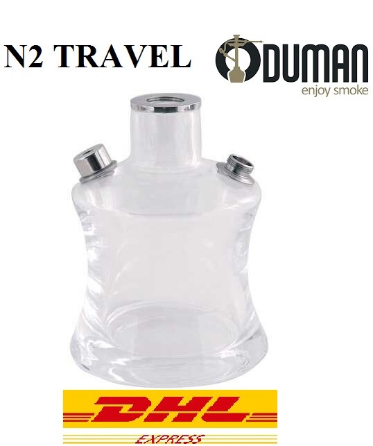 ODUMAN N2 TRAVEL SHISHA GLASS HOOKAH SHISHA ALFAKHER STARBUZZ SPARE GLASS
