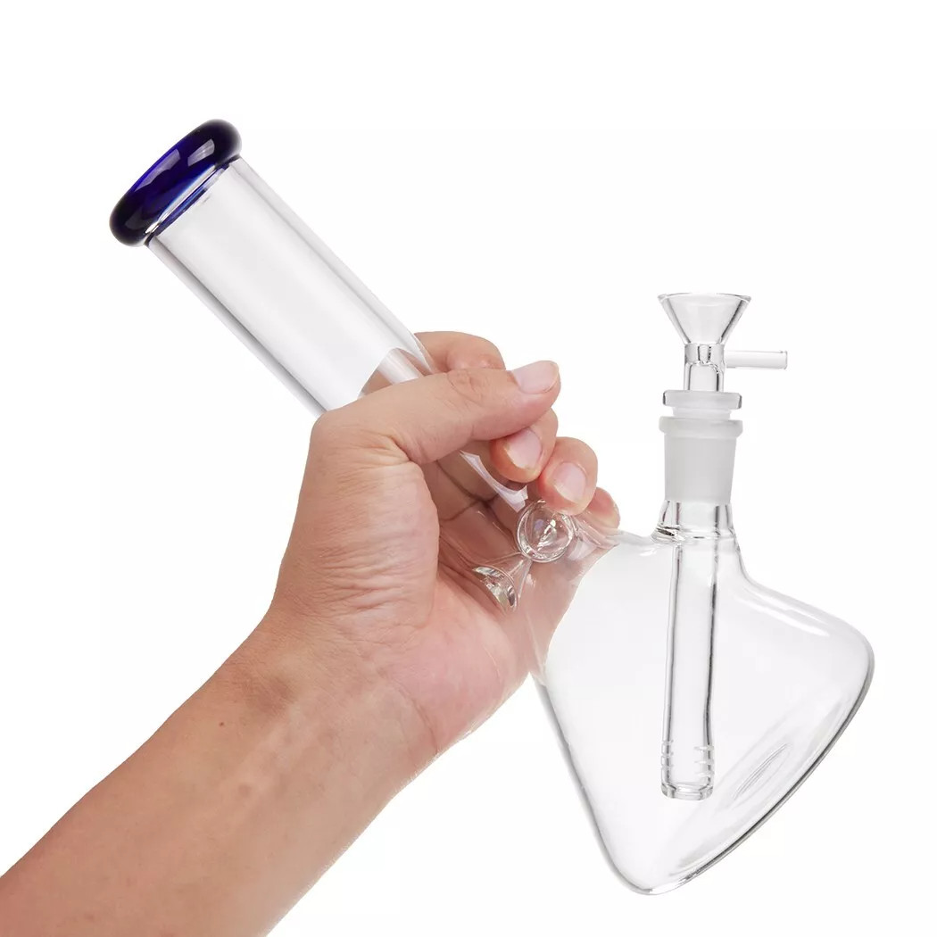 10 Inch Bongs Green Glass Bong Smoking Hookah Glass Water Pipes 14mm Bowl Beaker