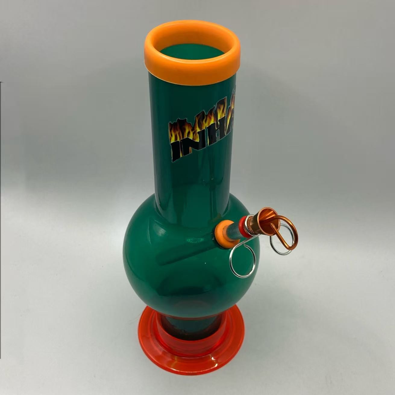INHALE®️ 2×10&Prime; BUBBLE ACRYLIC HOOKAH WATER PIPE PULL STEM & POKER MADE IN USA