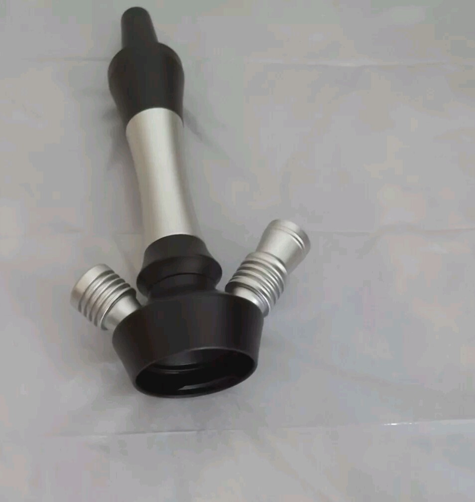 Modern Luxury Hookah w Glass Base – Silver and Free extra Silicone Head