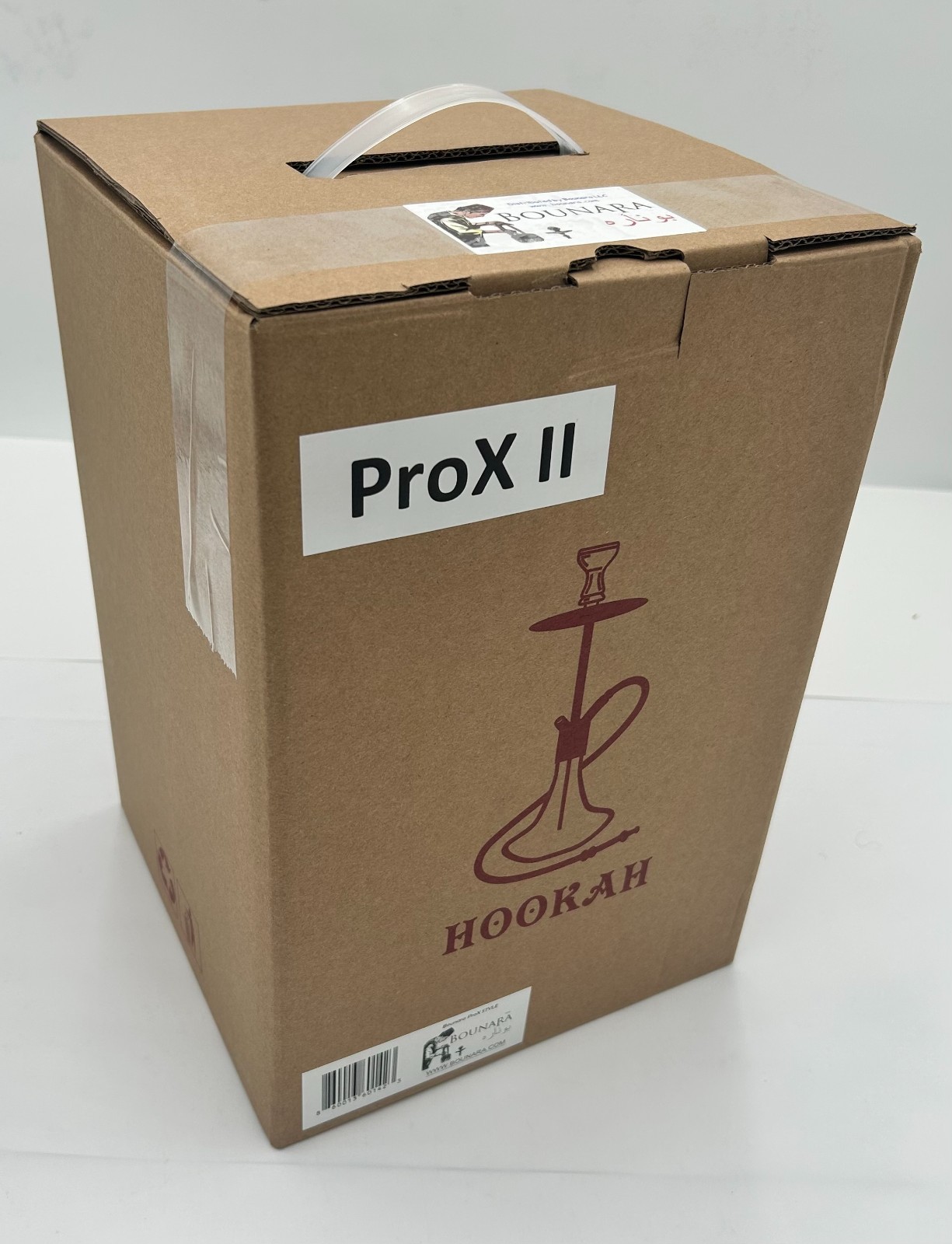 Hookah Shisha. Heavy Duty Stainless Steel Complete + case, double hose, 25” tall