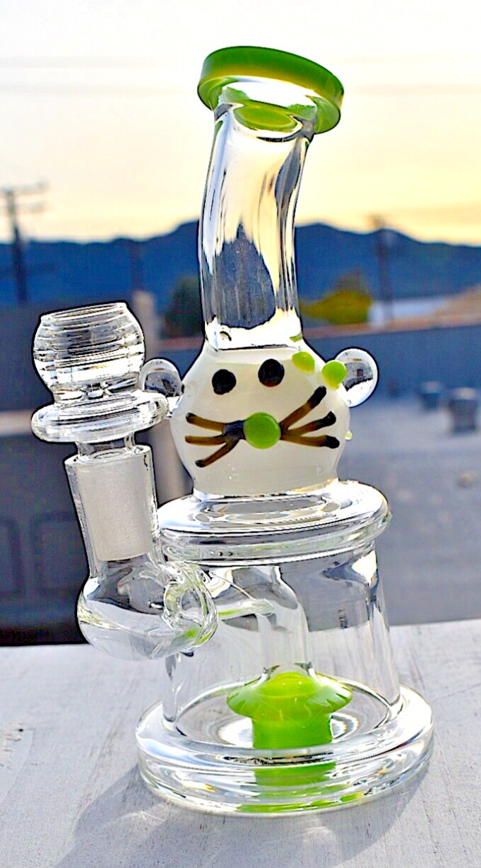 6&Prime; Mini Glass Water Pipe Bong w/ Percolator Hookah Bubbler Free Shipping