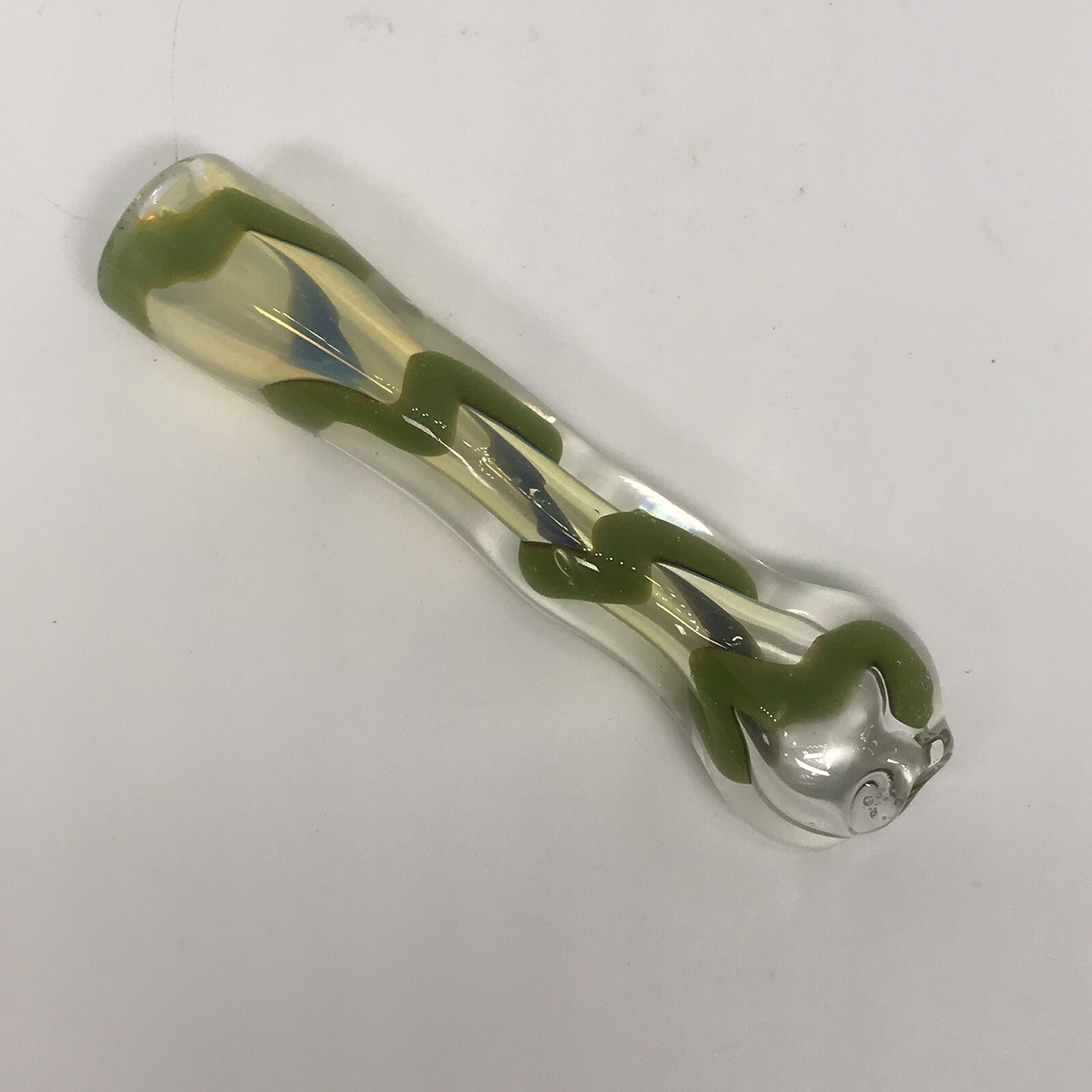 CHILLUM 3” SMOKING BOWL 1 ONE HITTER BLOWN GLASS HEAVY HAND USA TOBACCO HERB ART