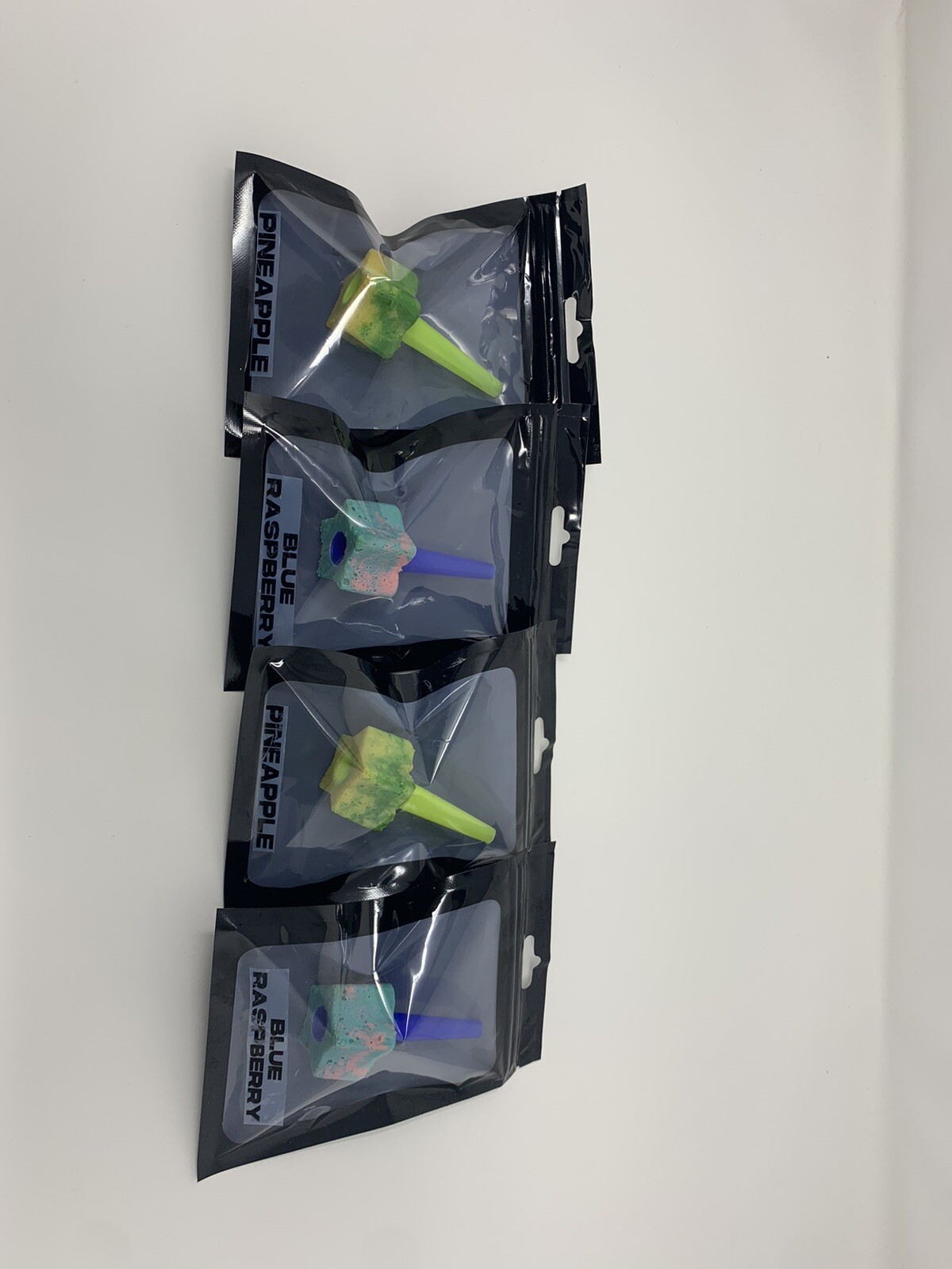  4 Star Shape Pineapple and Blue Raspberry Candy Hookah Tip 