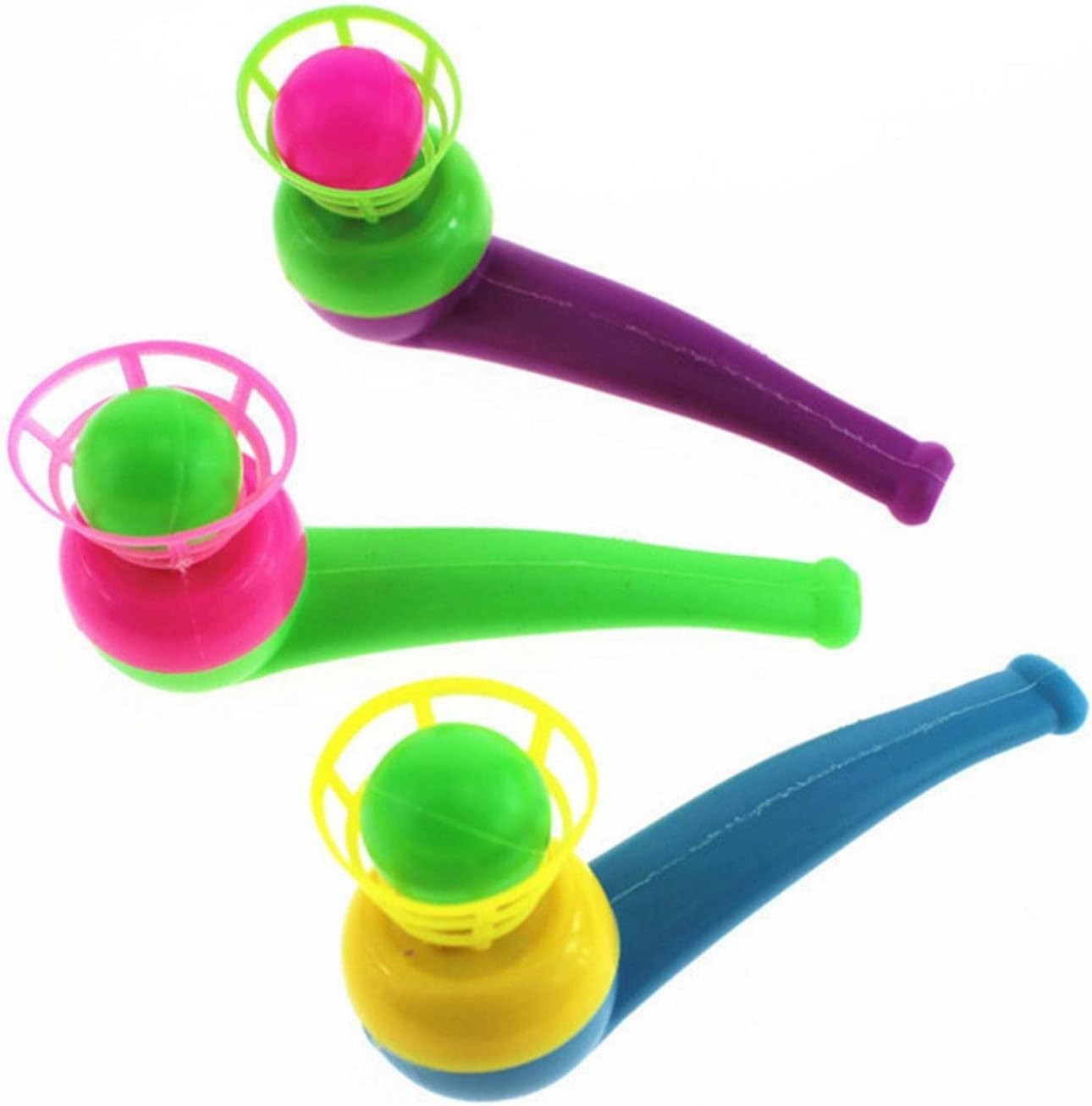 Floating Blow Pipe Balls Balance Game
