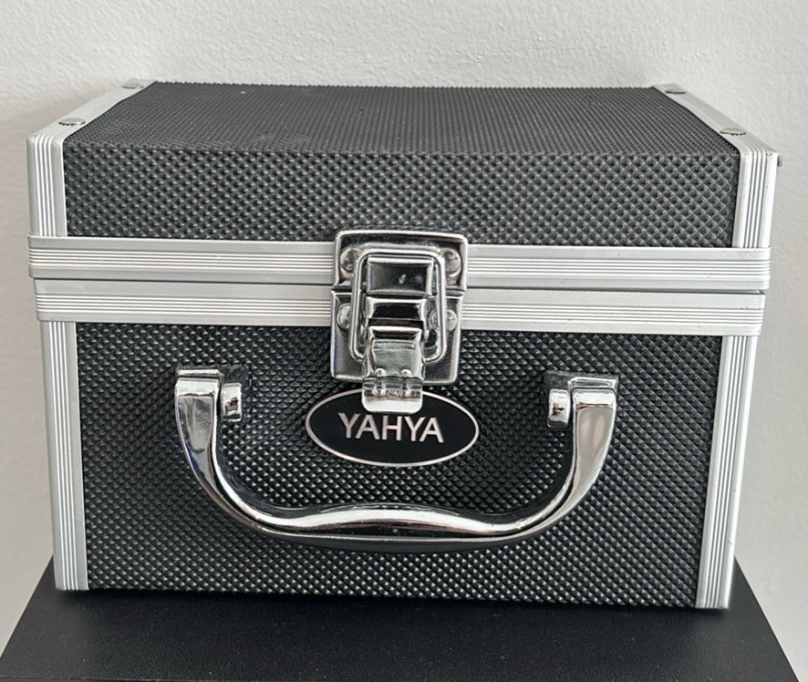 Yahya Hookah Shisha Mini Glass Smoking Pipe w/ Travel Case vtn