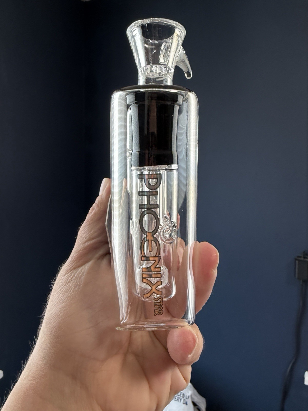 Bubbler Double Chamber Perc Tobacco Glass Water Pipe BONG Bubbler Phoenix Star