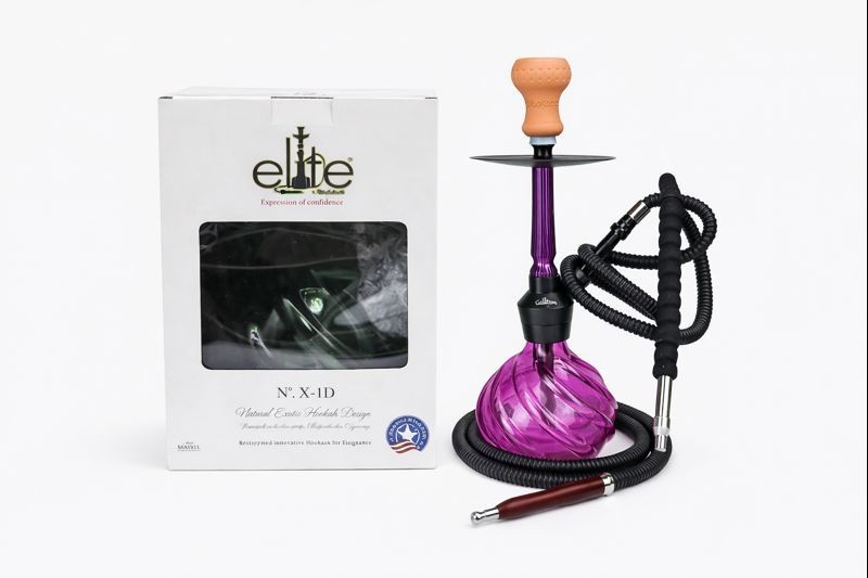 ELITE HOOKAH ROYAL – 1 HOSE | 18&Prime; PURPLE | ONLY $49.99 – FREE SHIPPING