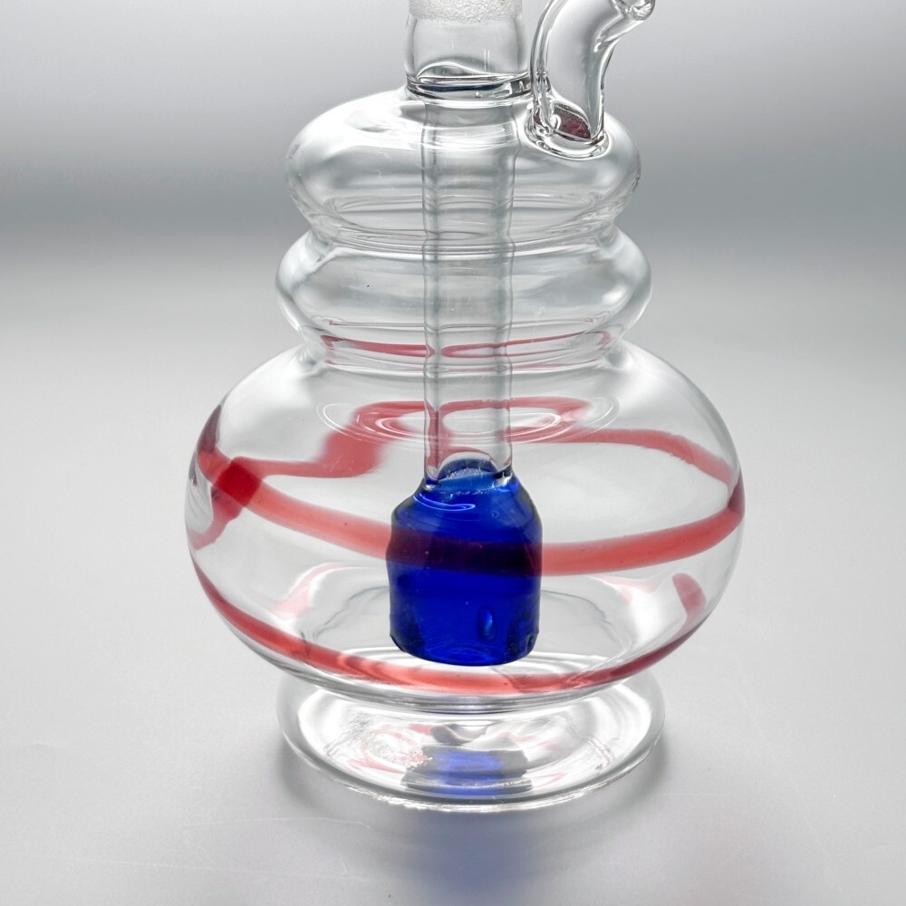 3.5&Prime; Colorful Portable Glass Bong Smoking Water Pipe Hookah Bubbler W/Bowl &Hose
