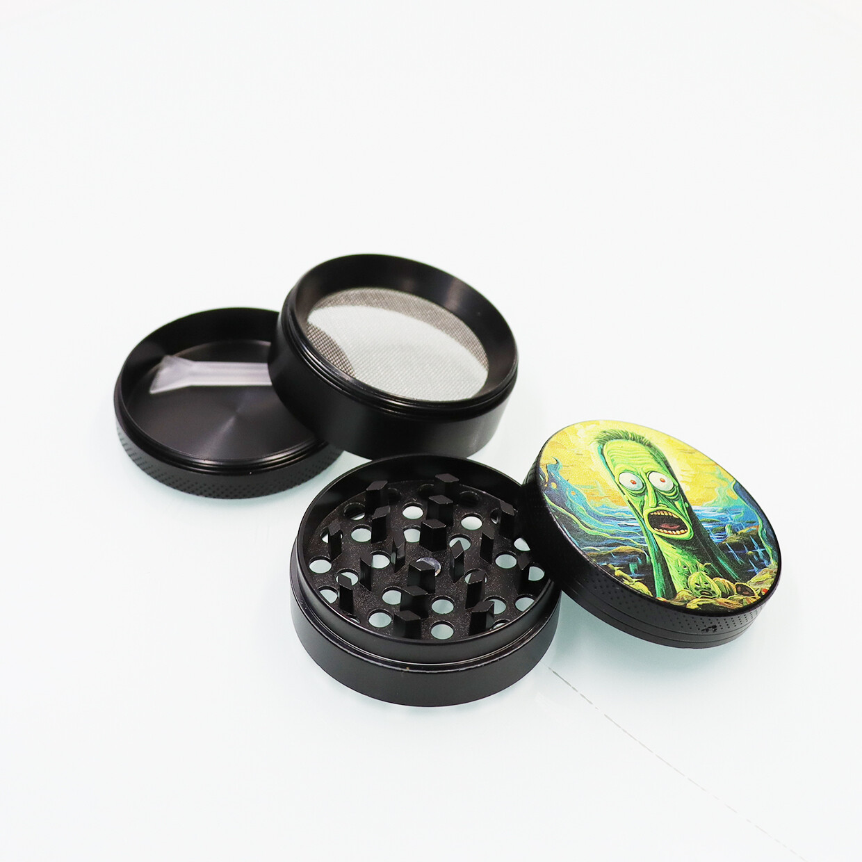 Grinder Smoking Set Stash Jar Herb for Smoking Waterpipe Glass Bong 1 Hookah set