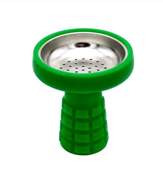 Silicone Hookah Bowl With Stainless Steel Mesh Shisha Tobacco Bowls Accessories